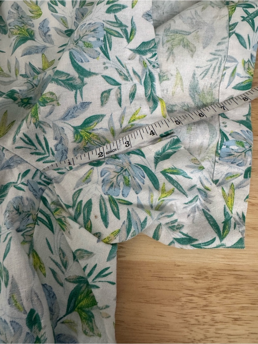 Ellen Tracy Linen Skort Skirt Shorts Green Leaf - Picture 11 of 11